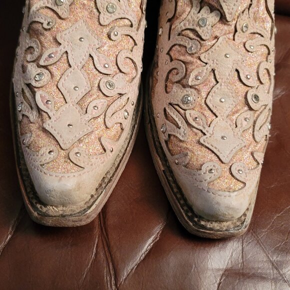 CORRAL LADIES HANDCRAFTED COWBOY BOOTS SIZE 7.5M (81811) - Picture 3 of 16